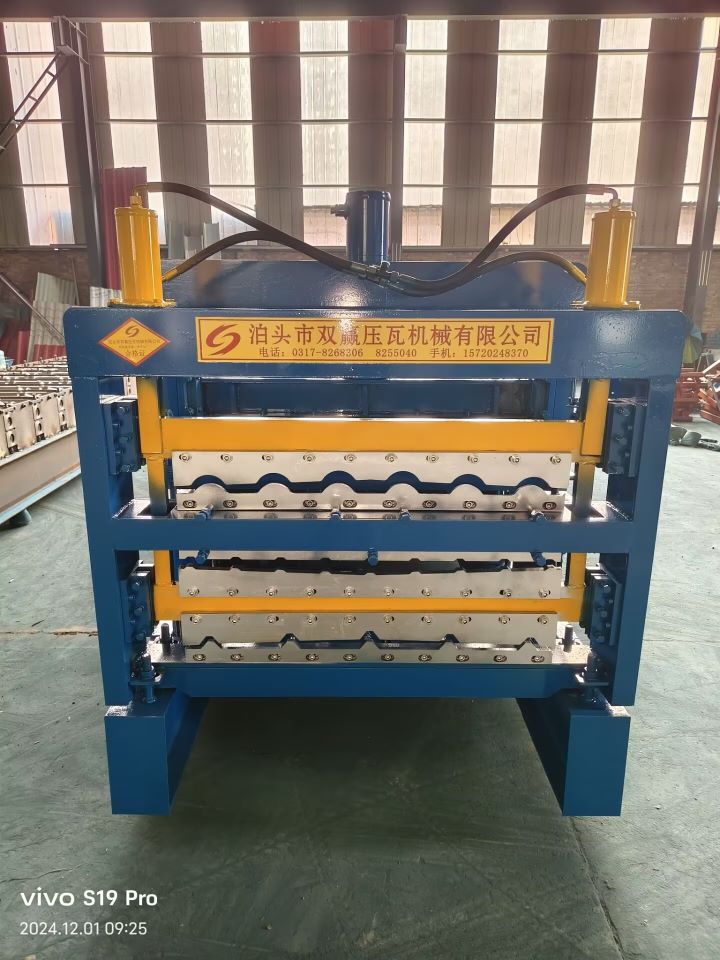 840+920+800 Glazed Tile Three-Layer Roll Forming Machine: Efficient, Precise, and Stable Roof Tile Forming Equipment